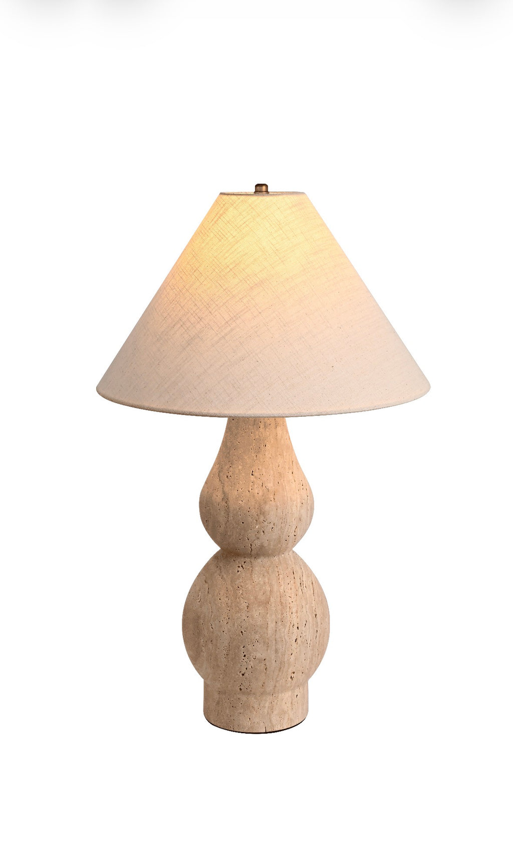 MAESTRO Travertine Stone Table Lamp