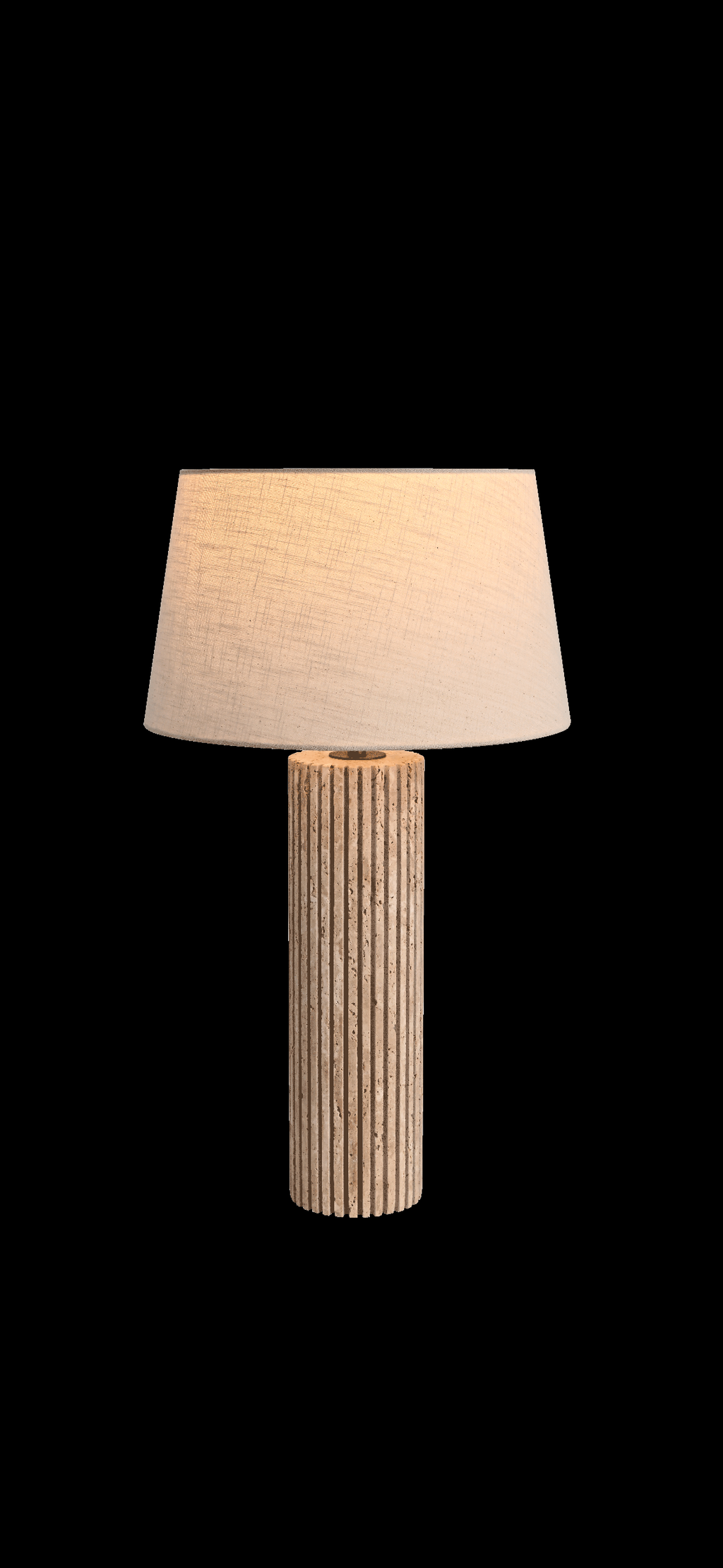 SAN MARCO Travertine Stone Column Lamp