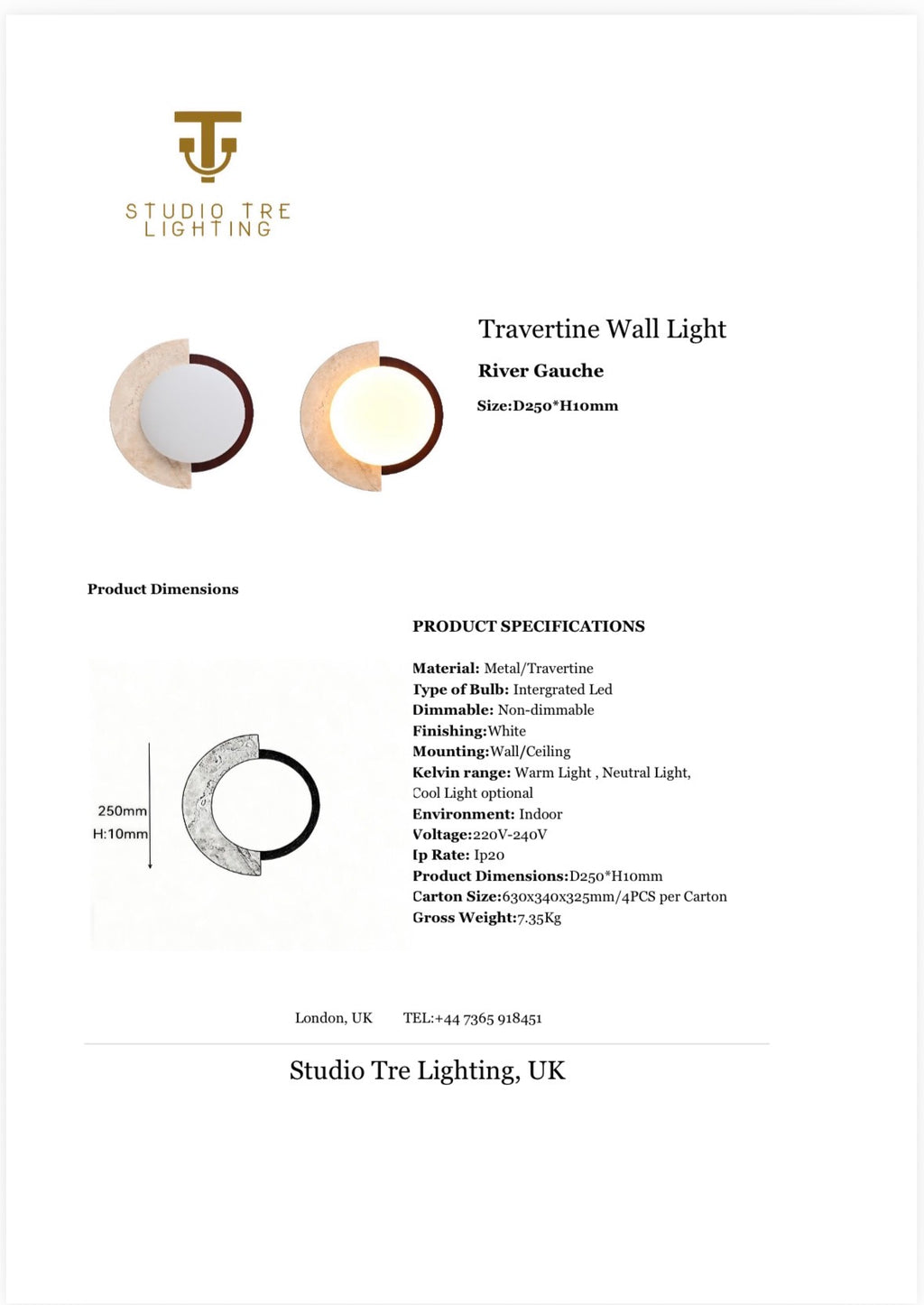 RIVE GAUCHE Wall Light