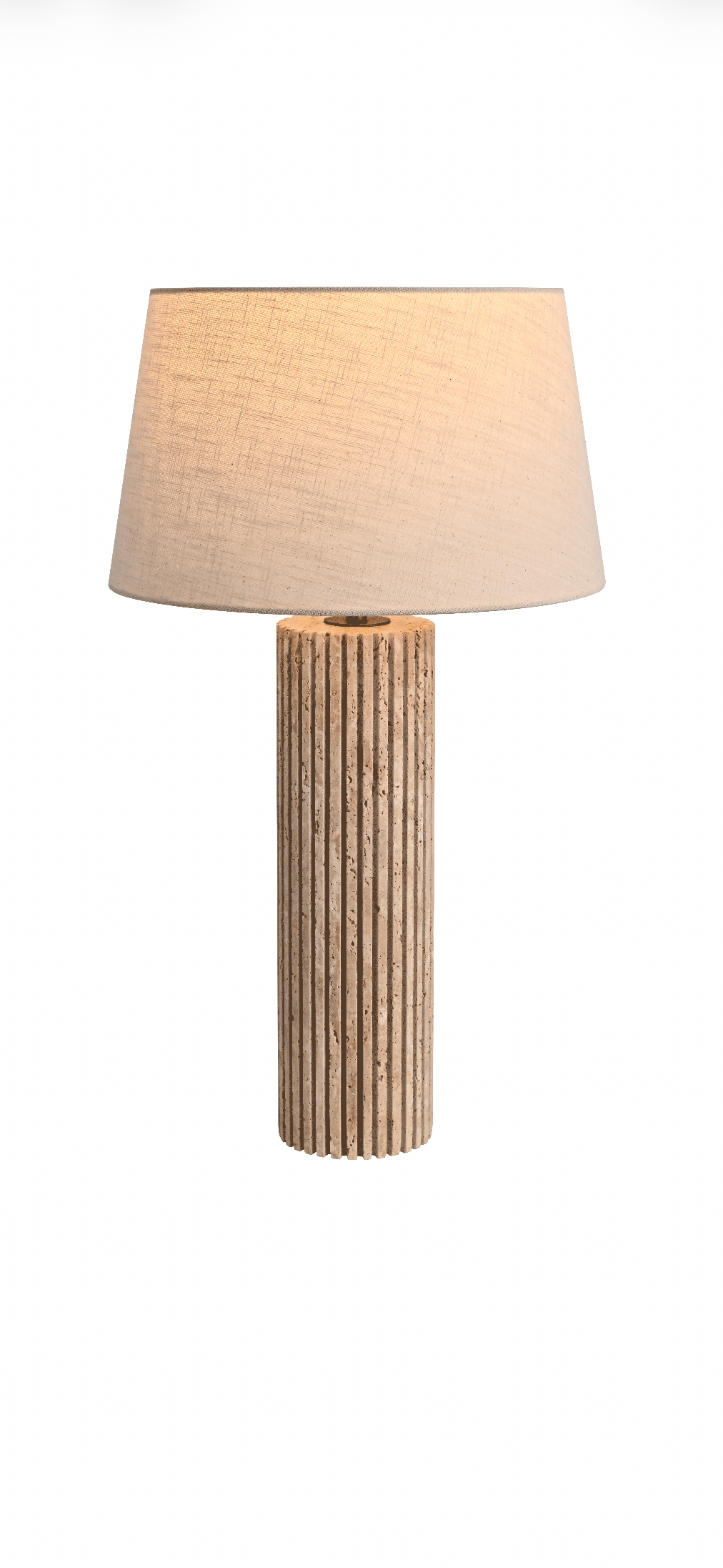 SAN MARCO Travertine Stone Column Lamp