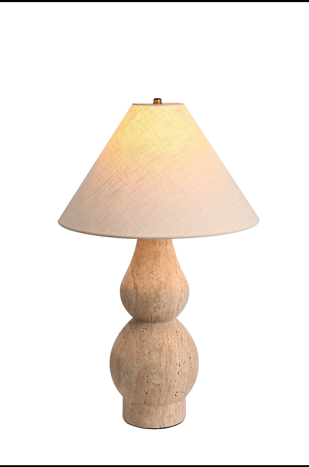 MAESTRO Travertine Stone Table Lamp